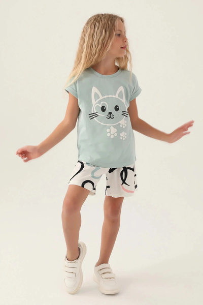 ROLY POLY Girl shorts set - water green