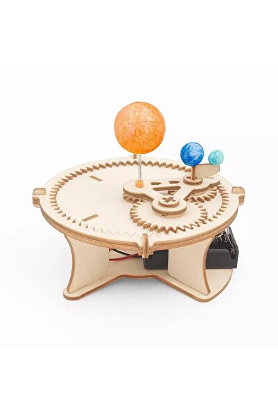 TeTea Jucarie Educationala Tetea, Kit lemn STEM, sistem planetar Soare Pamant...