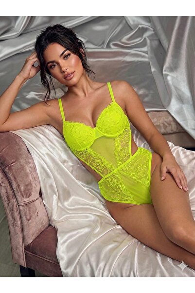 VİP SECRET Arona Bodysuit Underwear Set with Covered Support