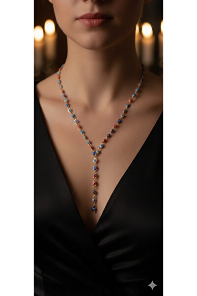 shop El Yapımı Nazar Boncuklu Y Kolye