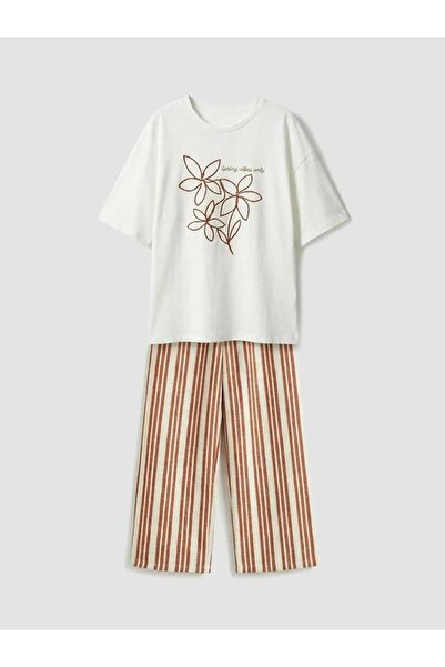 LC Waikiki Tricou și pantaloni imprimați pentru fete (S6)