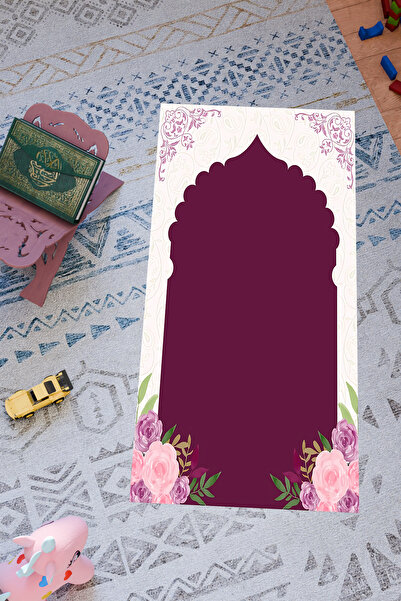 Charmbi Special Design Prayer Rug for Children – Non-Slip Base & Colorful Pat...