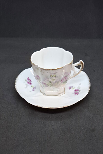 LIMOGES Demitasse Pink Rose Coffee Cup 100 ml