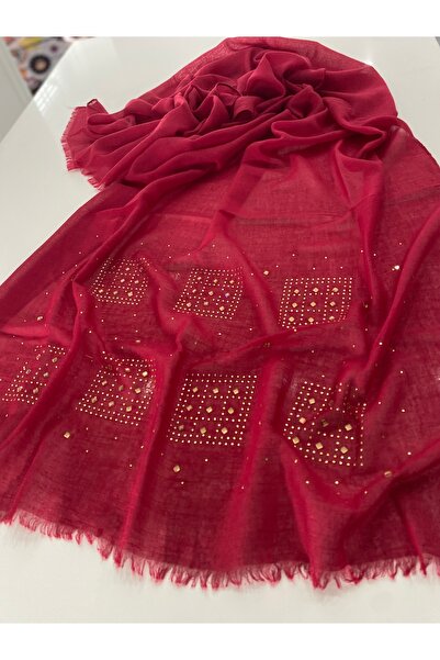 Bohemian Red Stone Embroidered Shawl