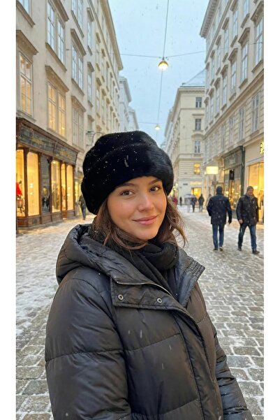 LAGRANZE Plush Cap Bucket Hat Unisex 100% Polyester Soft Warm Winter Hat