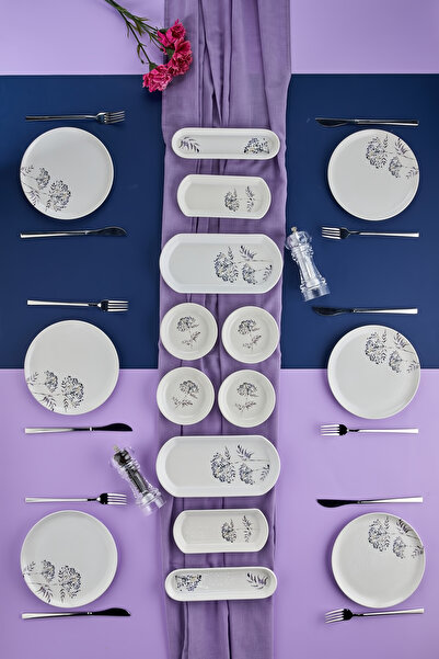 Erbaşlar Violet 16 Parça 6 Kişilik Lüx Kahvaltı Takımı, Kahvaltı Seti