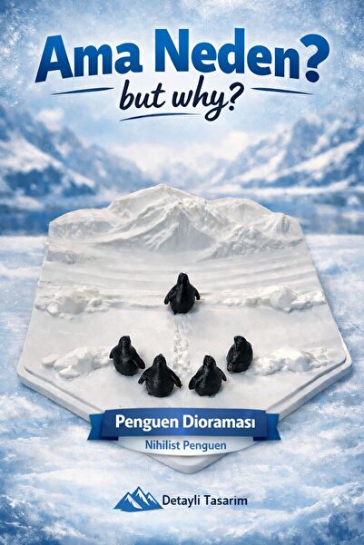 Nihilist Penguin – But Why? | The Story of the Lonely Walkers - decorative object