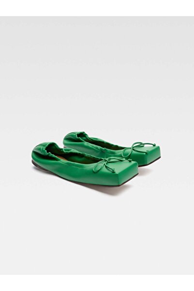 JACQUEMUS Yeşil Renk Ballet Babet