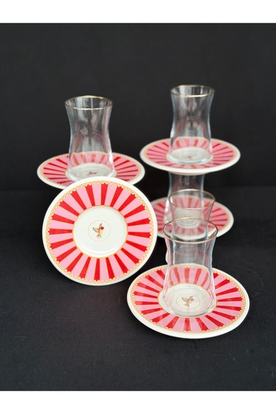 Hediye Köşkü 6 Kişilik Lüks Çay Seti
