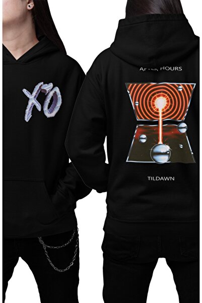 Fuddy Moda Hanorac unisex XO After Hours cu imprimeu pe spate Tildawn tricou ...