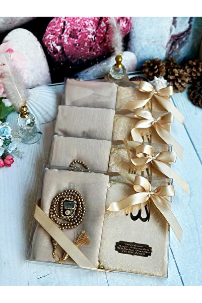 asia collection Hac Umre Hediyesi Yasin,Tülbent,Zikirmatik ,Tesbih Seti 5 ADET