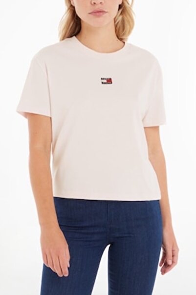 Tommy Jeans T-Shirt with Embroidered Logo Detail