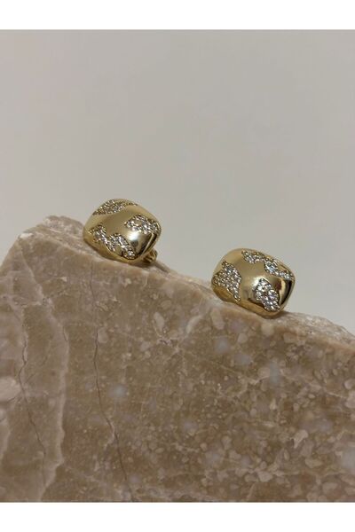 XUPING JEWELRY Zirkon Taşlı Kuyumcu Model Xupıng Çelik Küpe