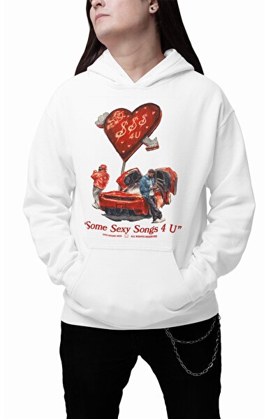 Fuddy Moda Unisex Φούτερ με κουκούλα με στάμπα Drake Some Sexy Songs 4 U, Ove...