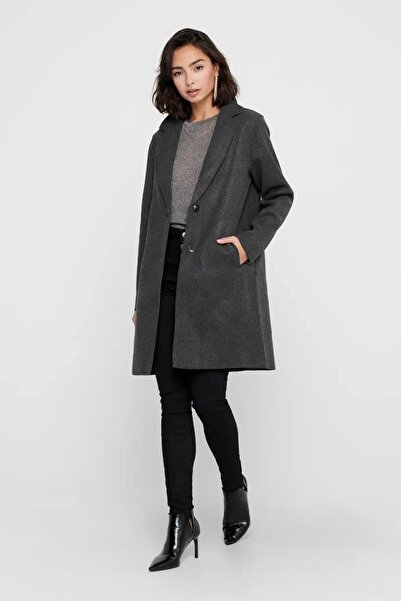 ONLY Onlcarrie Women's Bonded Coat Dark Gray (15213300)