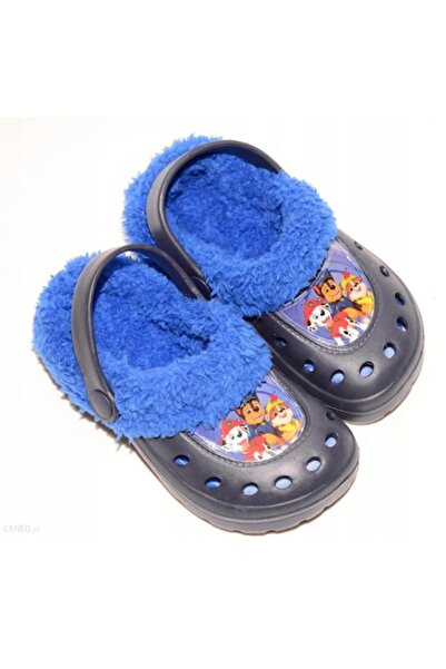 PAW PATROL Kids Slippers, Plush Lined, Blue, Size 27/28 EU