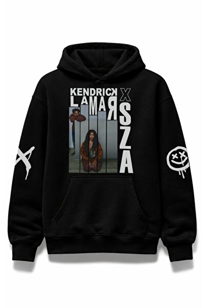 Fuddy Moda Hanorac unisex Sza X Kendrick Lamar cu imprimeu pe mâneci tricou ,...
