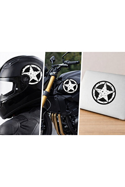 Limitless Design Yıldız Amblem Sticker Çıkartma 5 Adet – 25x20 cm
