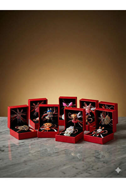 OEM Set of 24 Premium Martisors with Mini Characters in Red Gift Boxes – Marc...