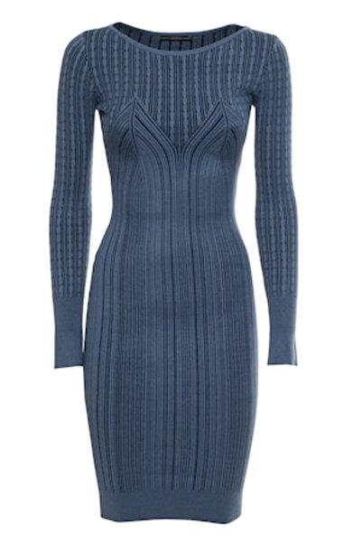 Guess Women's Dress, Fitted, Navy Blue, S