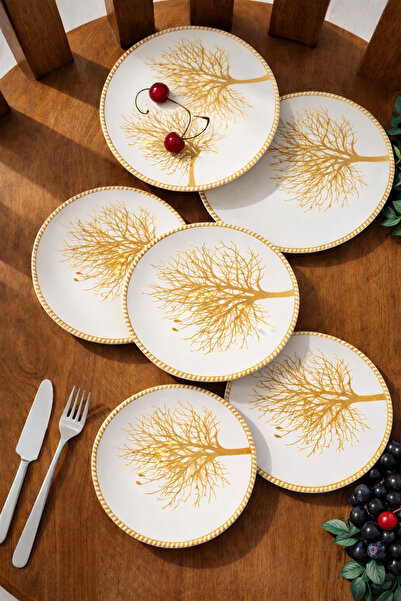 Becklume 6-Piece Tree of Life Patterned Cake - Dessert Presentation Plate |  ...