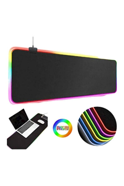 Hietech 90x40 Rgb Mouse Pad Led Işıklı Speed Yüzey Su Geçirmez Gamepad Baskıs...