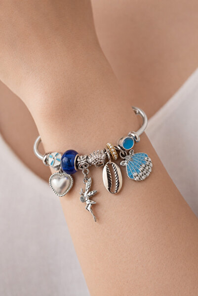 Lal سوار من الفولاذ على شكل قلب راقصة الباليه من سير نايت شارم