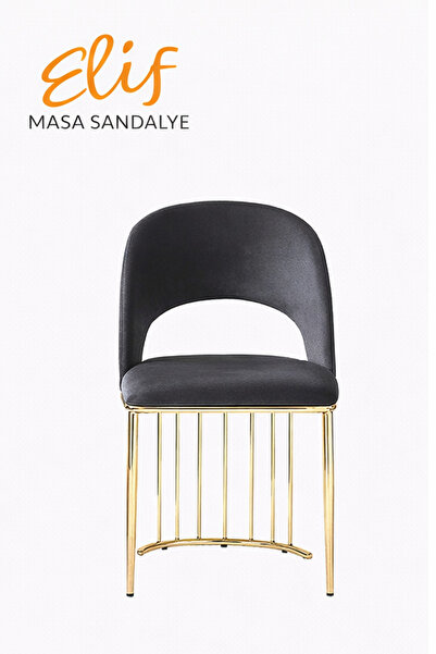 ELİF SANDALYE İnci Premium Metal Ayaklı Sandalye – Döşemeli Oturum, Şık ve Mo...