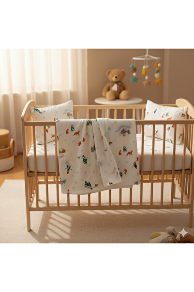 ELEGANCEHOME Flannel Cozy 100% Cotton Baby Girl Blanket Set