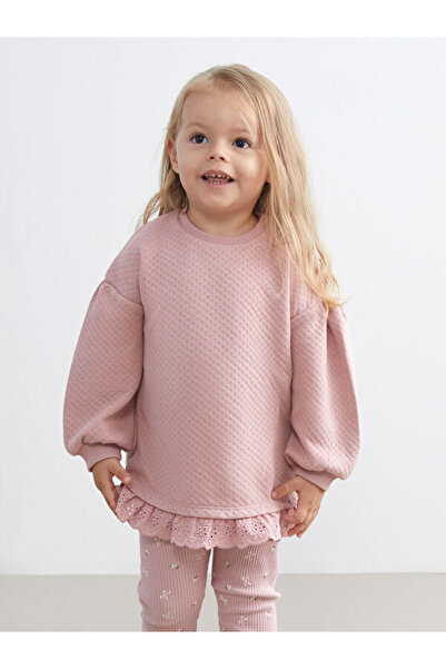 LC Waikiki I Lace Detailed Baby Girl Sweatshirt and Leggings from Freezen Store