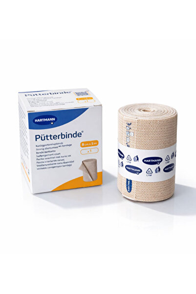 Hartmann Lenfödem Lipödem Kısa Germe Bandajı – 8 cm x 5 m