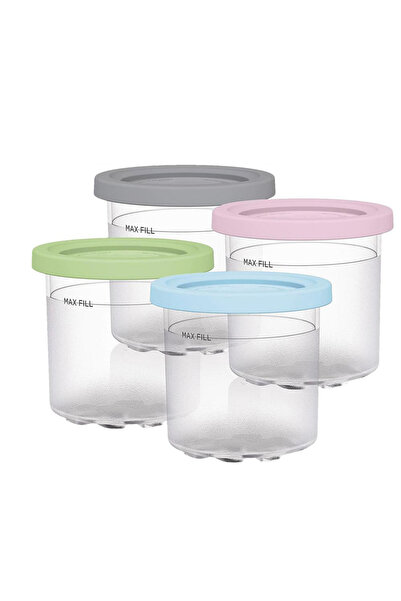 choice2 4PCS 1/2/4Pcs Ice Cream Pints Cups For NINJA- CREAMI NC300s Series Ic...