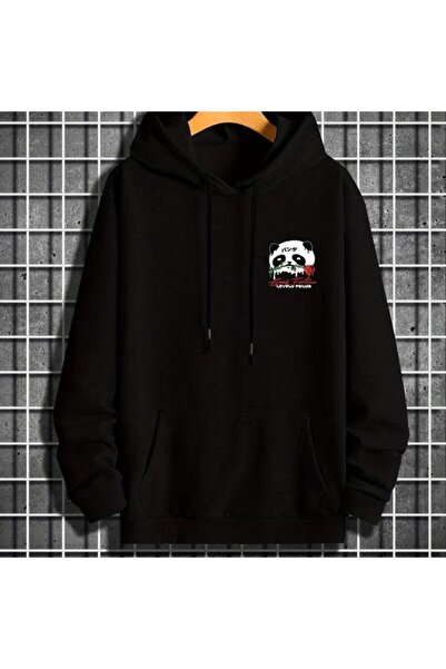 bellanova سويت شيرت أسود للجنسين قصة فضفاضة 3 Thread Shardonlu - جودة ممتازة ...