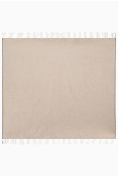 Brunello Cucinelli Püsküllü %100 Kaşmir Lüks, İtalyan Tasarımı Battaniye