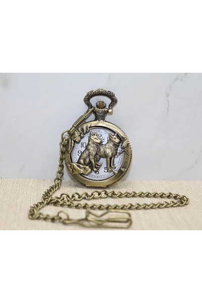 Kanonik Education Wolf Design Chain Watch Alk3877