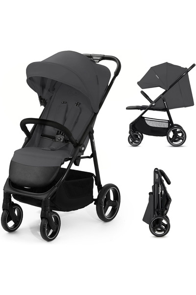 Kinderkraft Trig 3 Hafif Bebek Arabası, 25 kg Taşıma Kapasiteli, Tek Elle Kat...