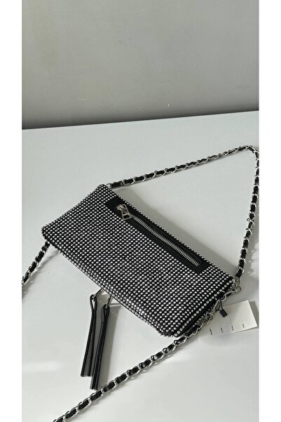 Nues Z Clutch Large Kadın Taşlı Omuz Çantası