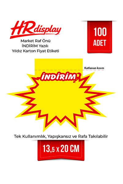 HR Display Prednja strana police, kartonska cjenovnica sa zvezdicom 13,5×20 c...