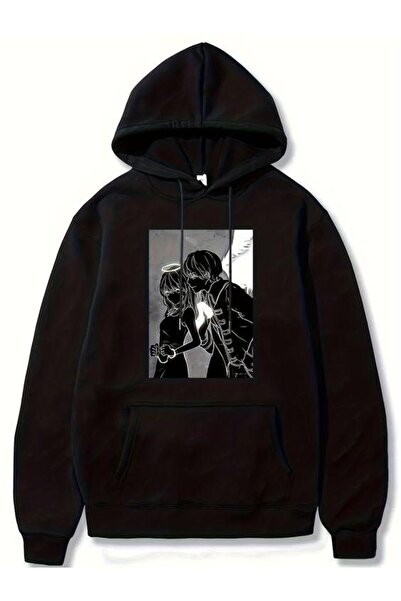 bellanova سويت شيرت أسود للجنسين قصة فضفاضة 3 Thread Shardonlu - جودة ممتازة ...