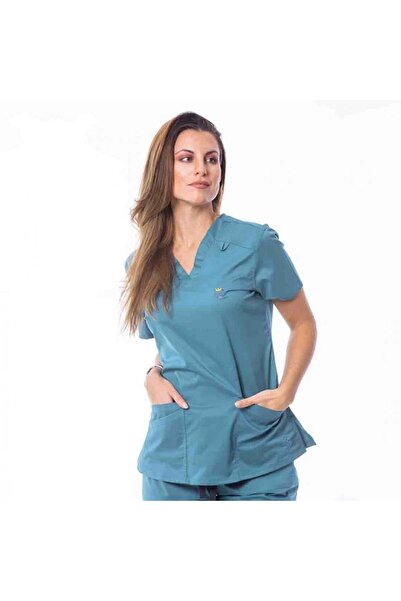 unkown Lion Scrubs Blouse