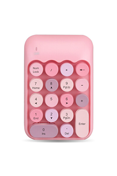 kruxon Mofii X910 Kablosuz Yuvalak Tuşlu Retro Daktilo Numlock Klavye