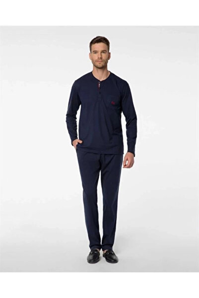 mtm My The Mall Clothing Pijalux Male Pajamas with Long Sleeves 2053