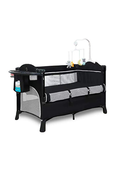 TEKNUM 4'ü 1 Arada Bebek Yanı Beşik Co-Sleeper, Çok Fonksiyonlu Peacock Mavi