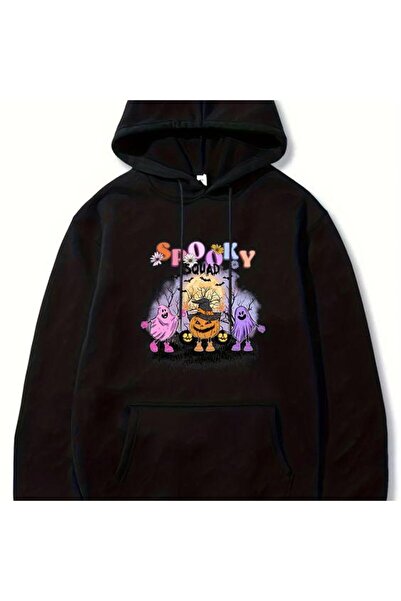 bellanova سويت شيرت أسود للجنسين قصة فضفاضة 3 Thread Shardonlu - جودة ممتازة ...