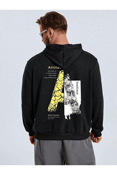 bellanova سويت شيرت أسود للجنسين قصة فضفاضة 3 Thread Shardonlu - جودة ممتازة ...