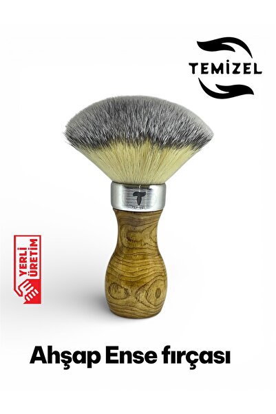 Temizel Berber Ense Fırçası Ahşap Sap