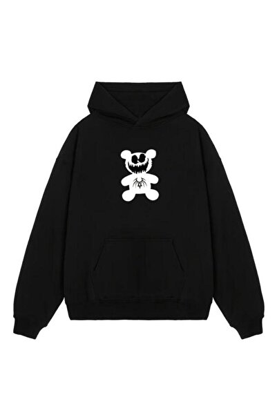 COZYWEAR سويت شيرت أسود للجنسين قصة فضفاضة 3 Thread Shardonlu - جودة ممتازة م...