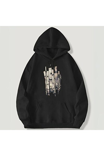 bellanova سويت شيرت أسود للجنسين قصة فضفاضة 3 Thread Shardonlu - جودة ممتازة ...