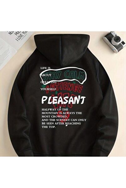 bellanova سويت شيرت أسود للجنسين قصة فضفاضة 3 Thread Shardonlu - جودة ممتازة ...