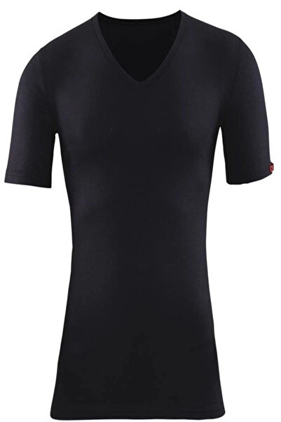 mtm My The Mall Giyim Bsm Unisex V-Neck Short Sleeve Thermal Body 10303